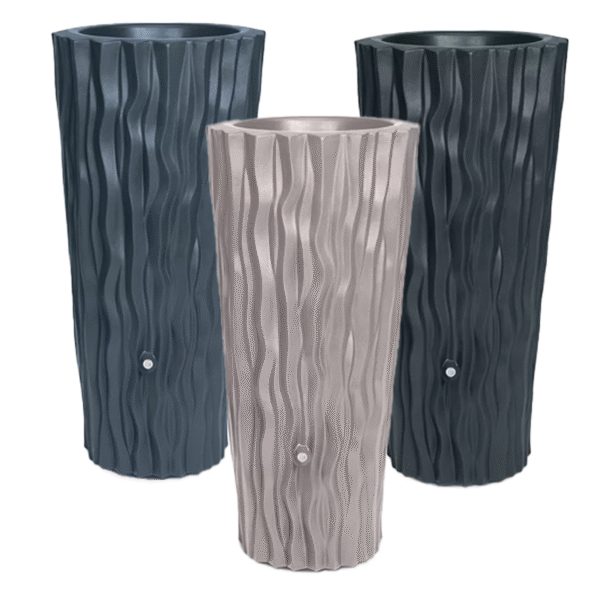 ozdobny zbiornik na deszczówkę do rynny