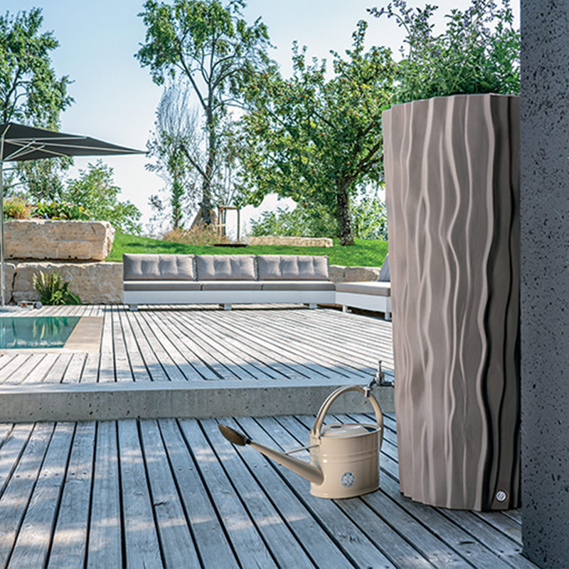 naziemny zbiornik na wodę deszczową do rynny